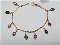 Armband Soprana Gioielleria Dame in Gold OG QUARZI MISTI GOCCE - OG QUARZI MISTI GOCCE